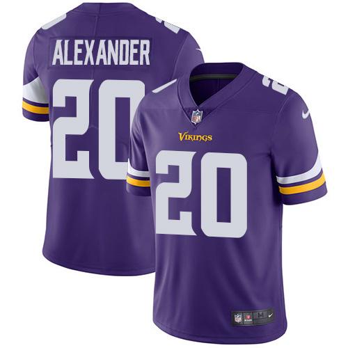 Men 2019 Minnesota Vikings 20 Alexander purple Nike Vapor Untouchable Limited NFL Jersey